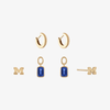 Michigan Sapphire Florentine Earring Bundle