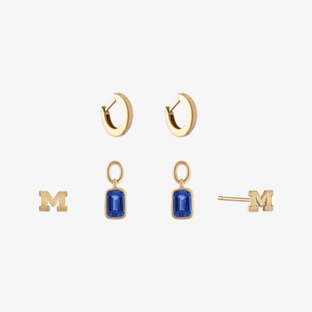 Michigan Sapphire Florentine Earring Bundle