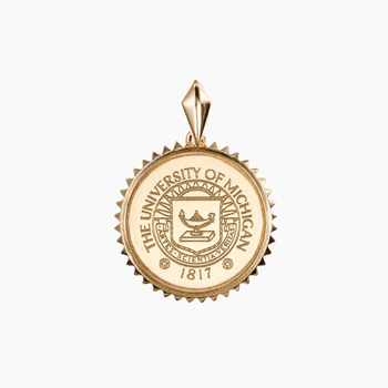 Michigan Sunburst Crest Pendant