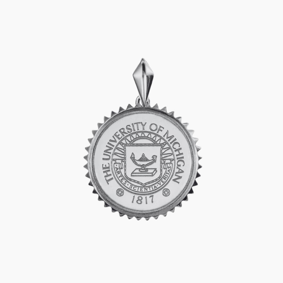 Michigan Sunburst Crest Pendant