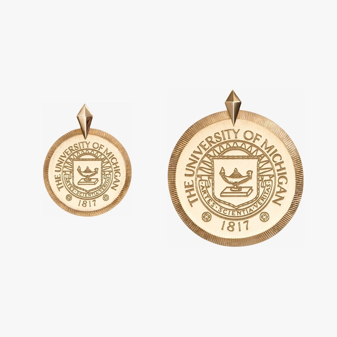 Michigan Florentine Crest Pendant