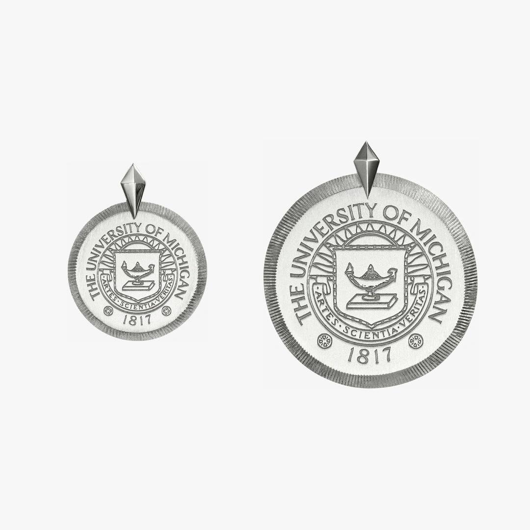 Michigan Florentine Crest Pendant