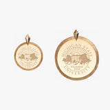 Michigan State Florentine Pendant