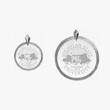 Michigan State Florentine Pendant