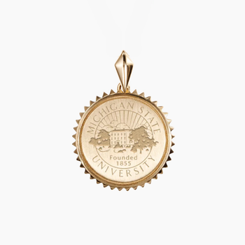Michigan State Sunburst Pendant