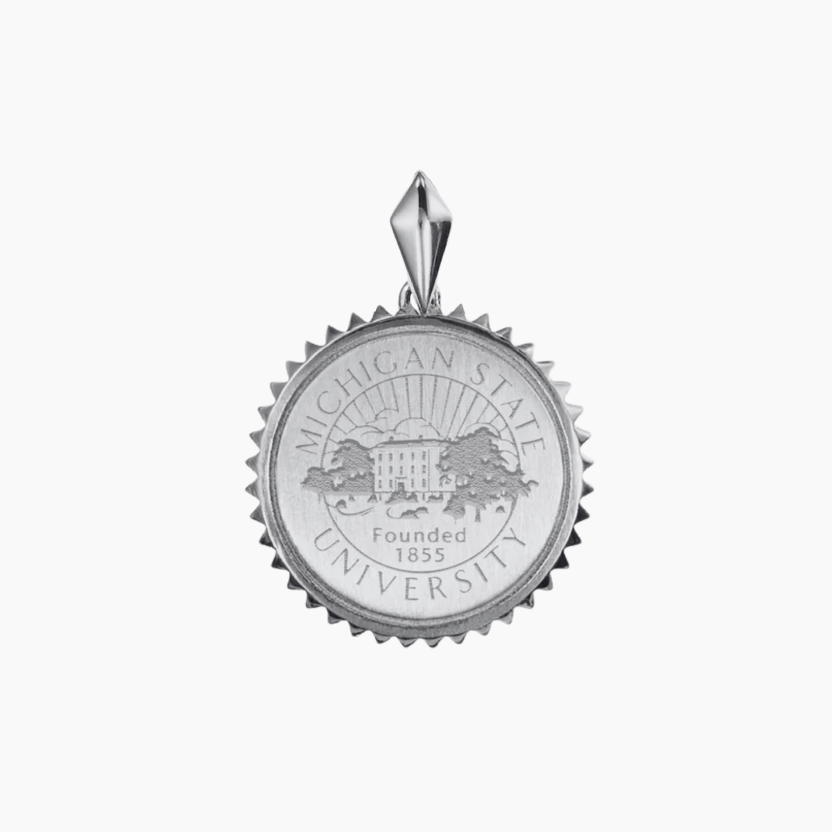 Michigan State Sunburst Pendant