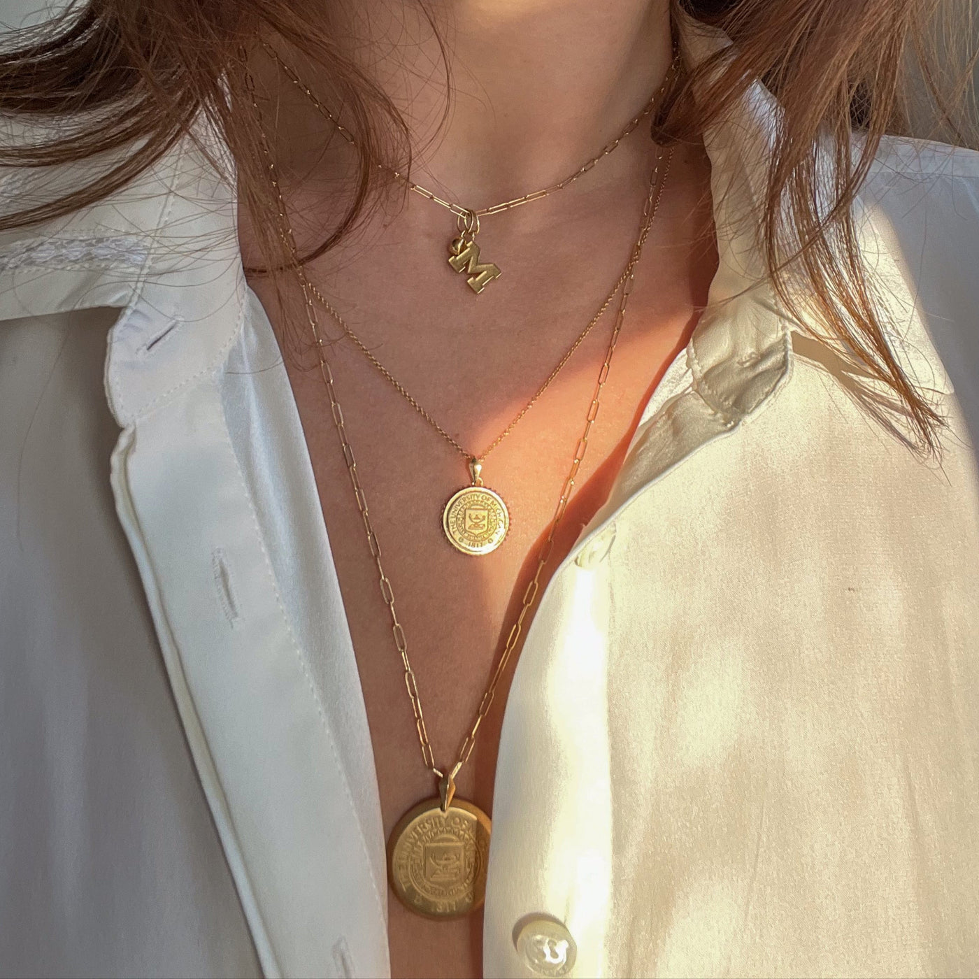 Michigan M Letter Charm