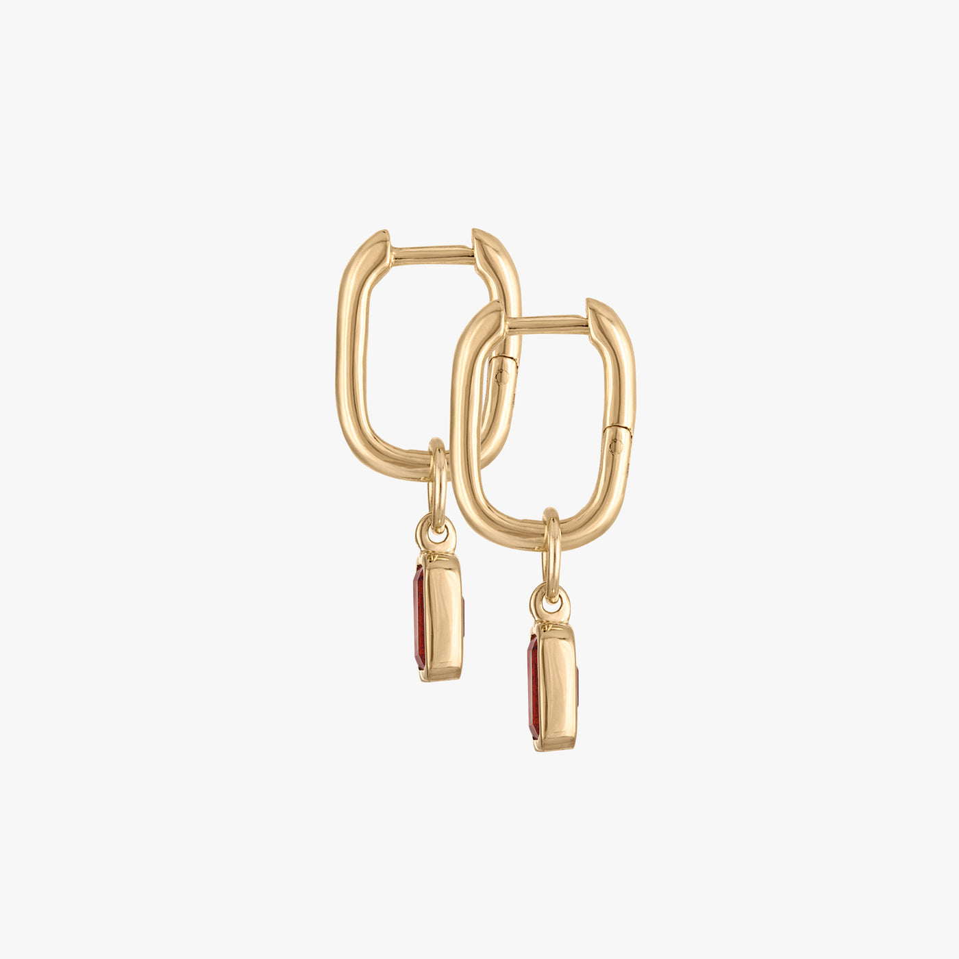 Garnet Mini U Earring Bundle