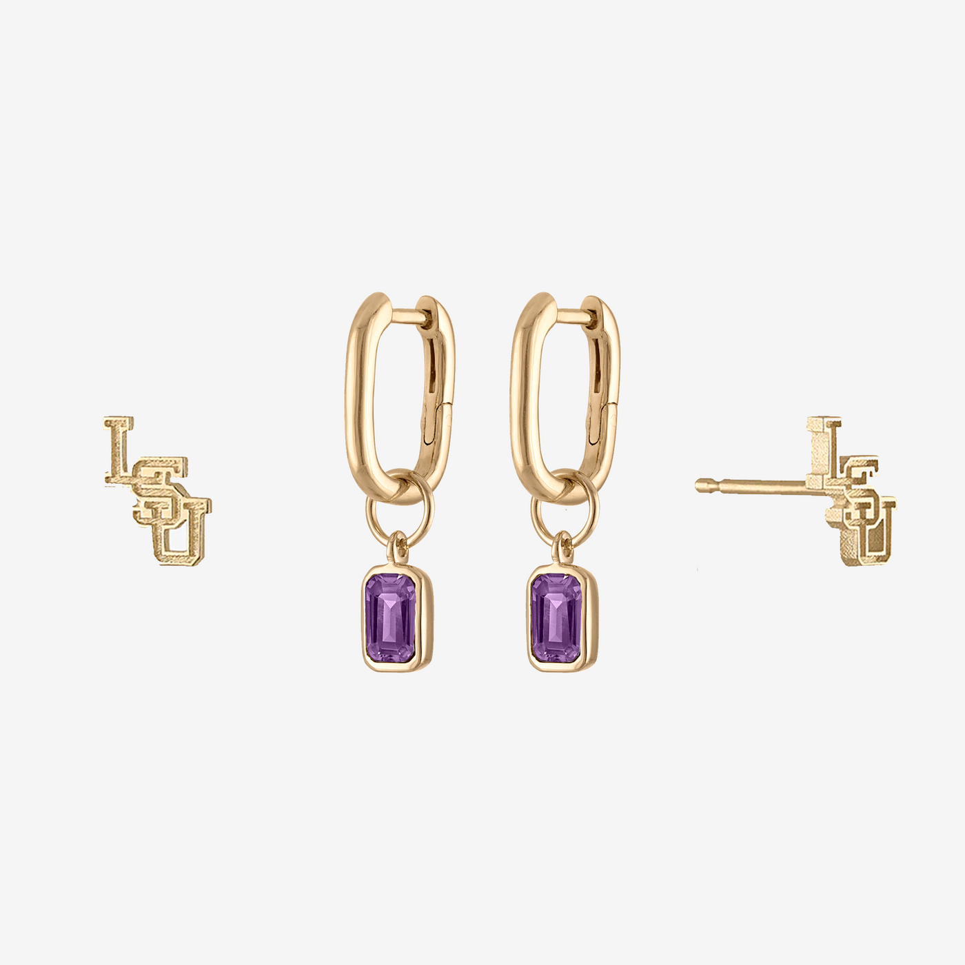 LSU Mini U Earring Bundle