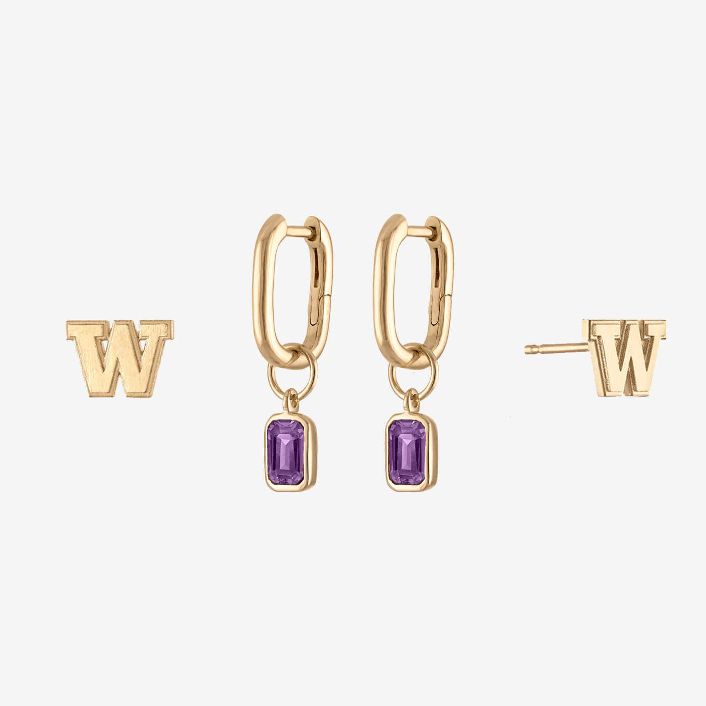 Washington W Mini U Earring Bundle