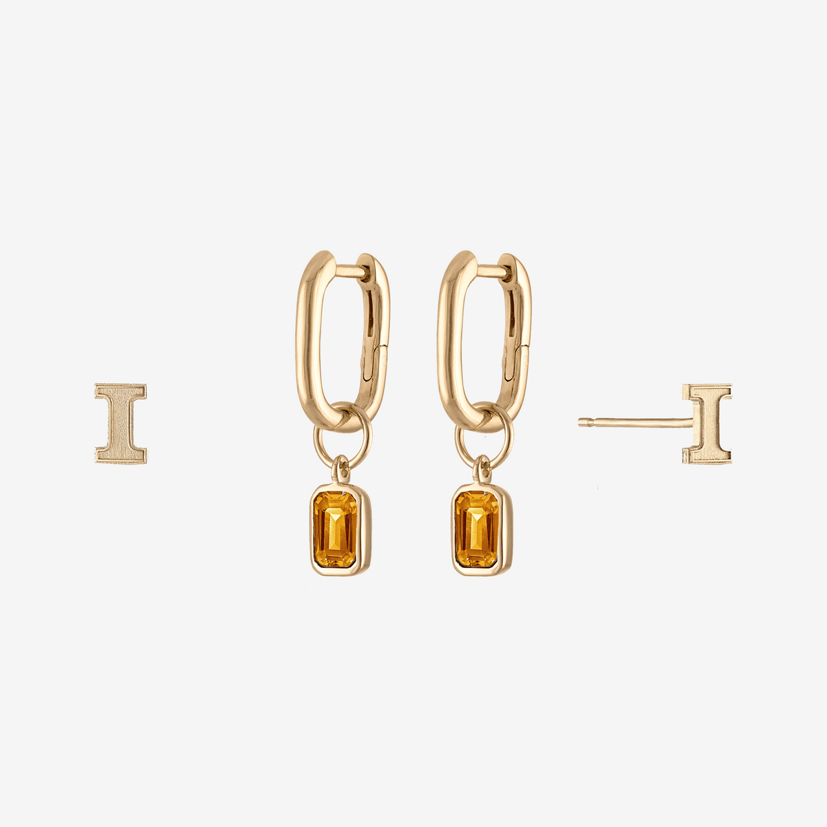 Illinois Mini U Earring Bundle