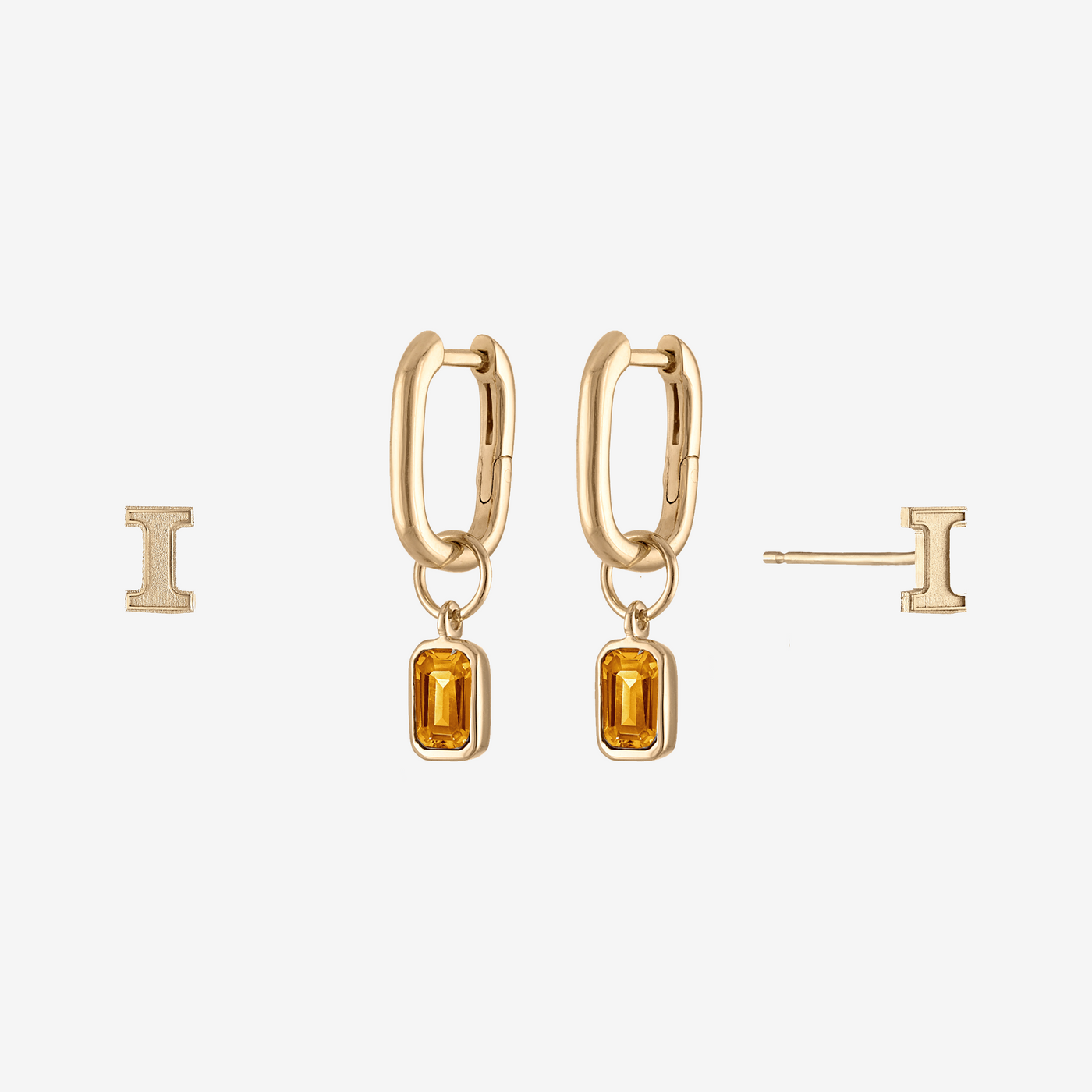Illinois Mini U Earring Bundle