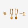 UVA Citrine Rotunda Mini U Earring Bundle