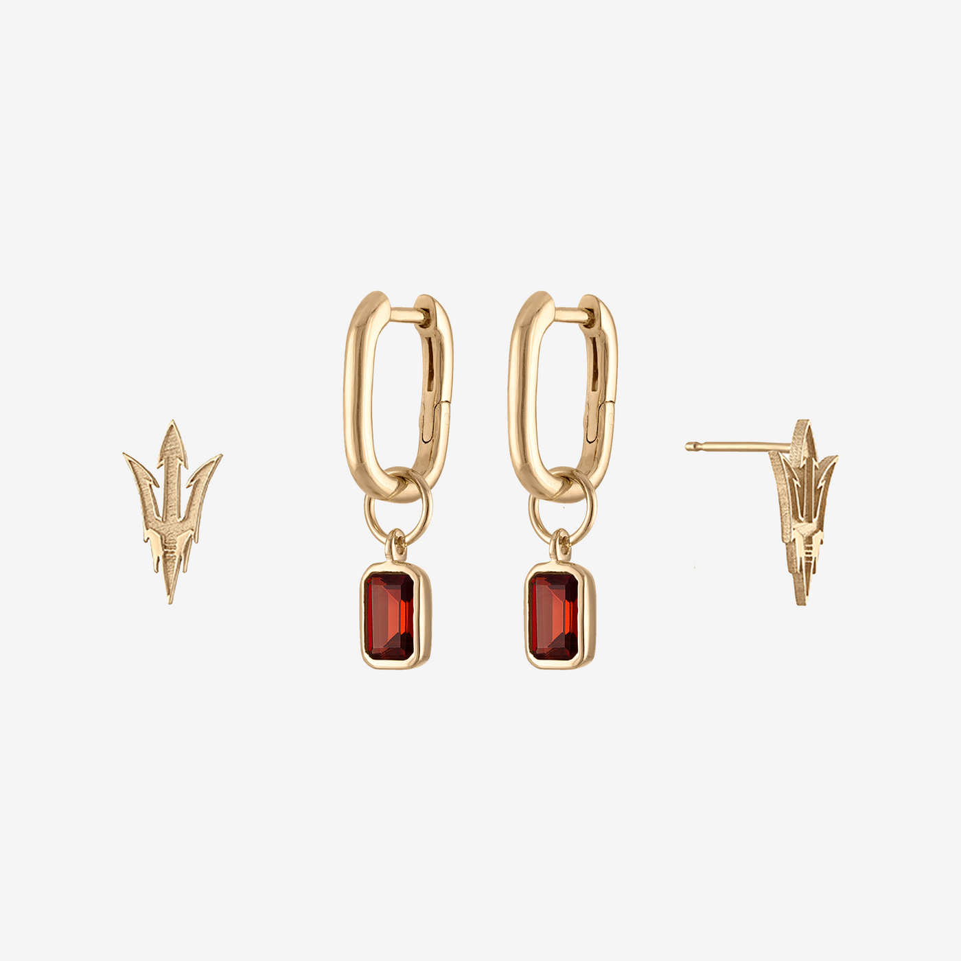 ASU Pitchfork Mini U Earring Bundle