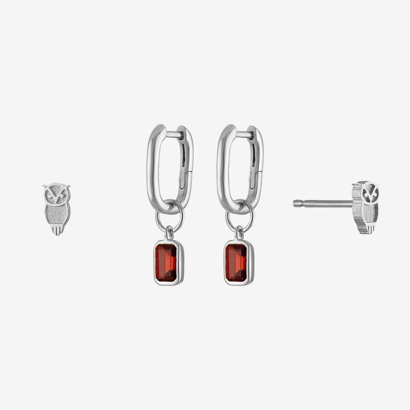 Chi Omega Owl Mini U Earring Bundle