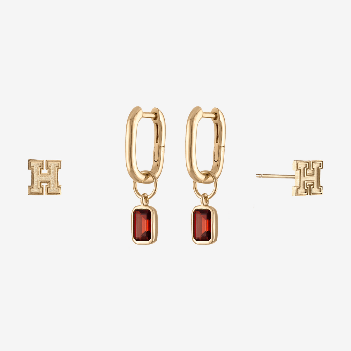 Harvard Mini U Earring Bundle