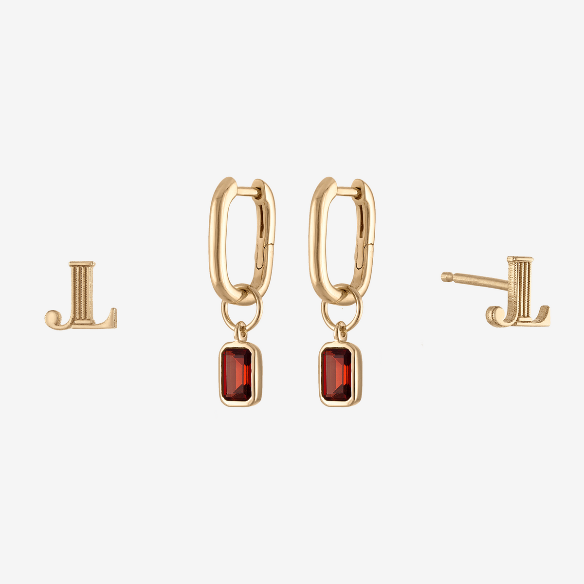 Junior League Letter Mini U Earring Bundle