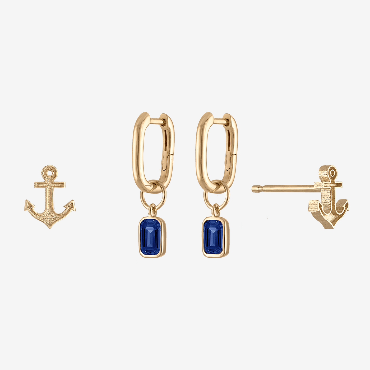 Delta Gamma Anchor Mini U Earring Bundle