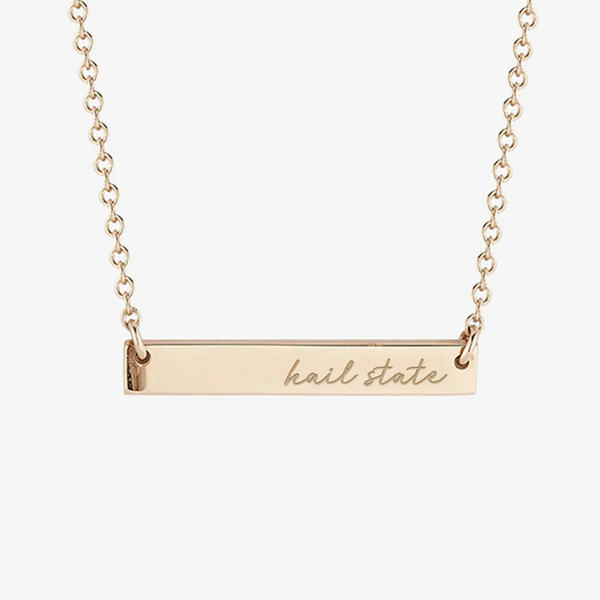 Mississippi State Horizontal Bar Necklace