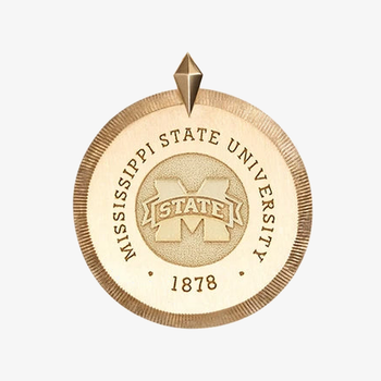 Mississippi State Crest Florentine Pendant