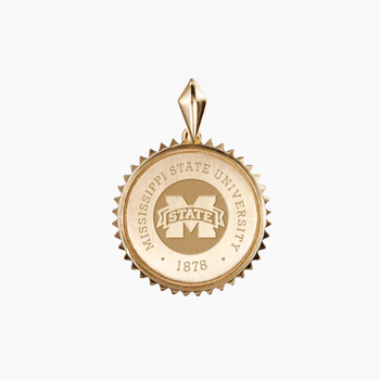 Mississippi State Crest Sunburst Pendant