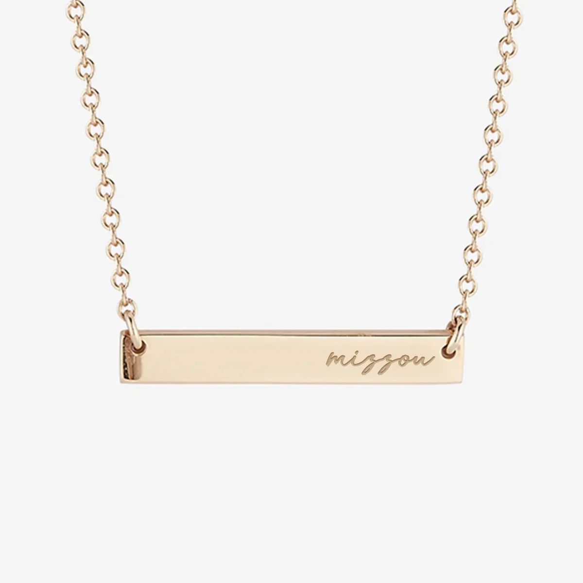 Mizzou Horizontal Bar Necklace
