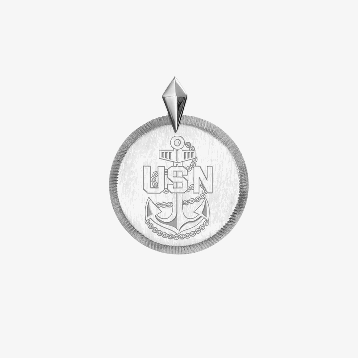 Navy Chief Insignia Florentine Pendant Petite