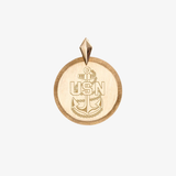Navy Chief Insignia Florentine Pendant Petite