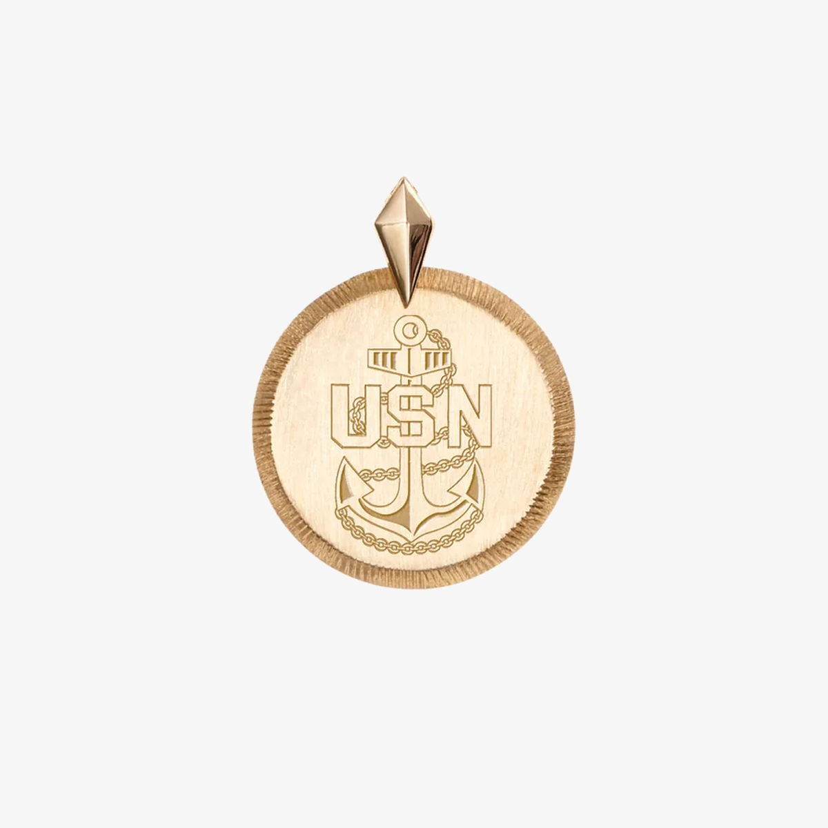 Navy Chief Insignia Florentine Pendant Petite