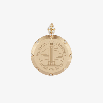 NC State 7-Point Diamond Pendant