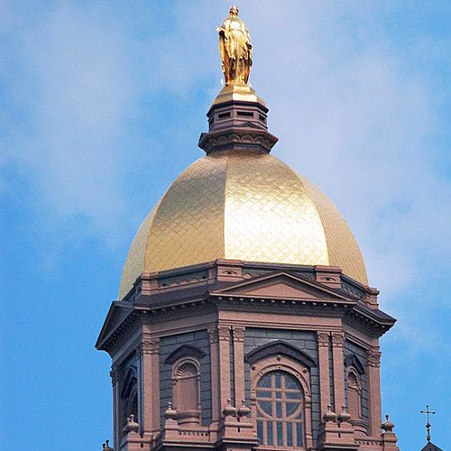 Notre Dame Golden Dome Cufflinks 10K Gold / Blank