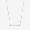 New York or Nowhere Horizontal Bar Necklace