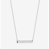 New York or Nowhere Horizontal Bar Necklace