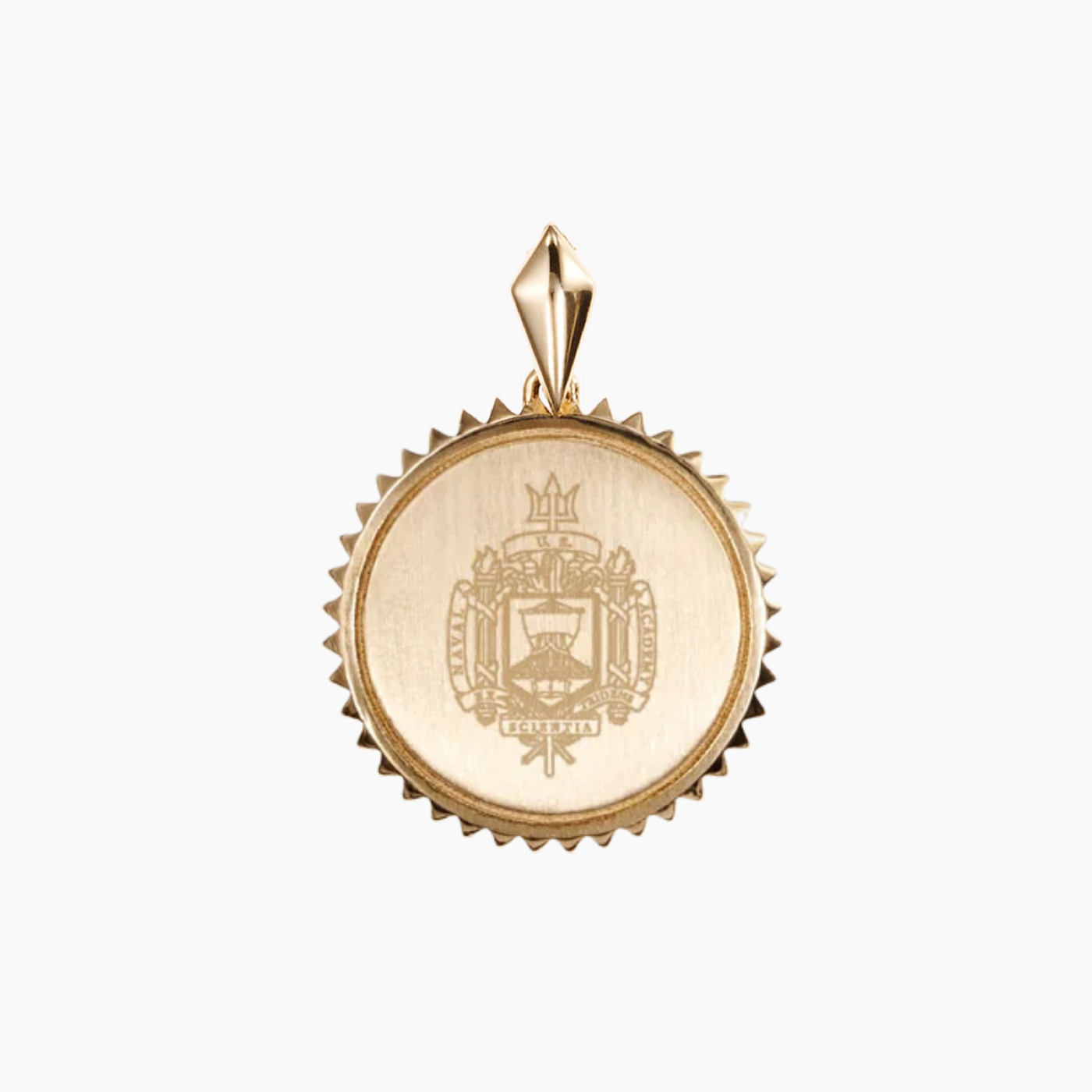 Naval Academy Crest Sunburst Pendant