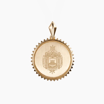 Naval Academy Crest Sunburst Pendant
