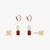 Nebraska Logo Florentine Earring Bundle