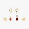 Nebraska Logo Florentine Earring Bundle