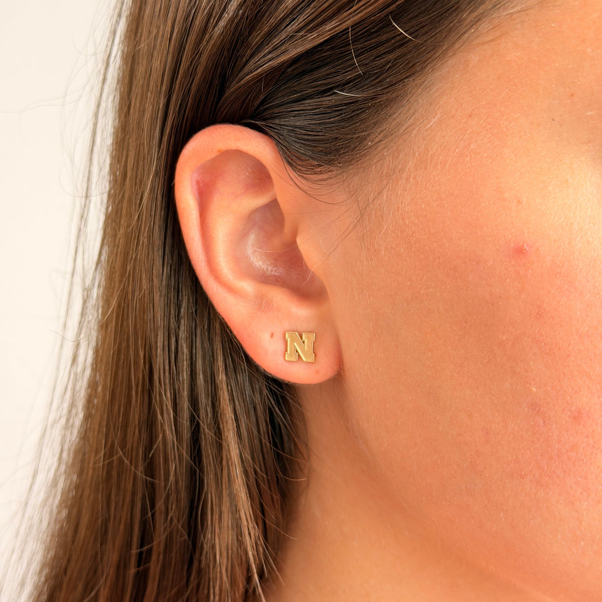 Nebraska Logo Stud Earrings