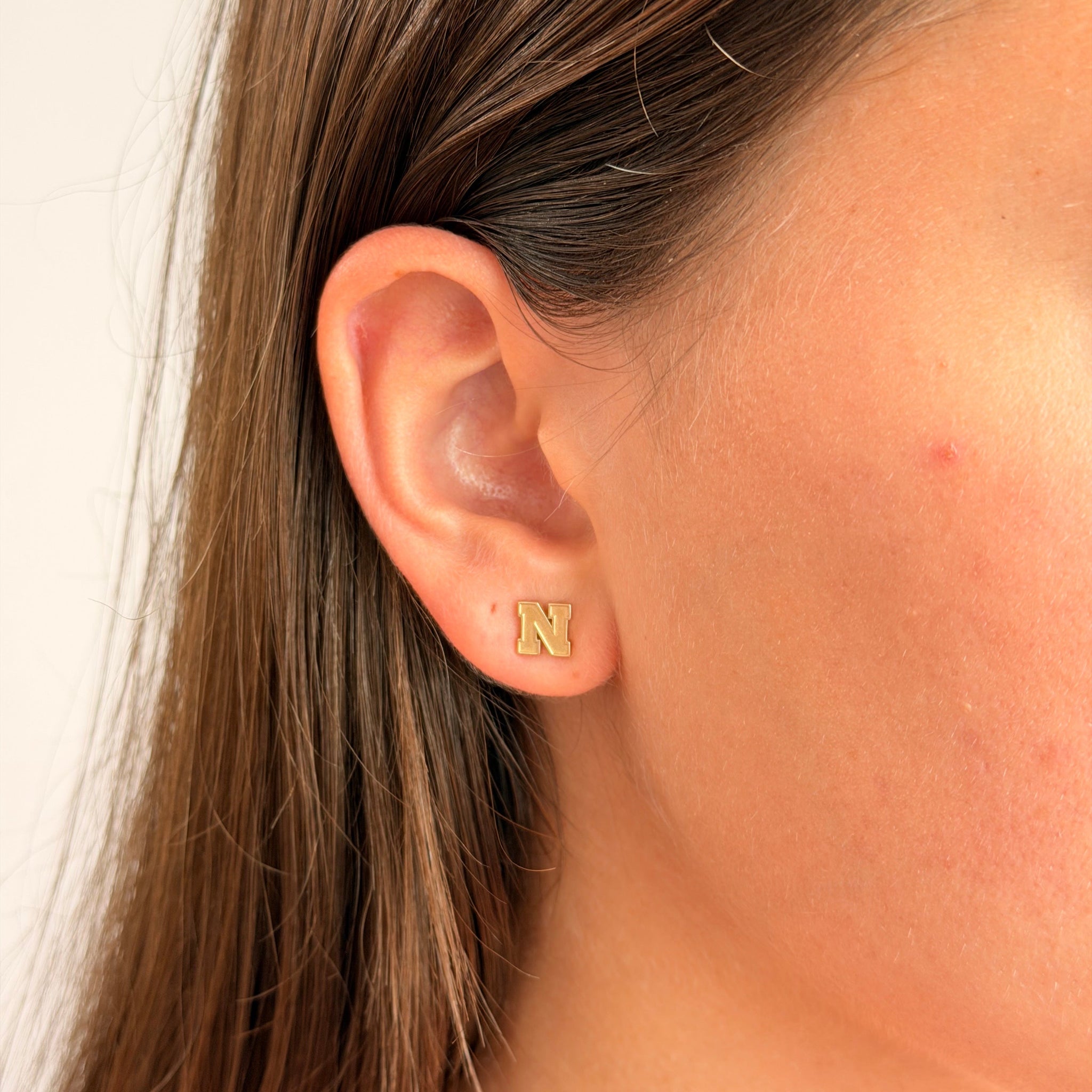 Nebraska Logo Stud Earrings