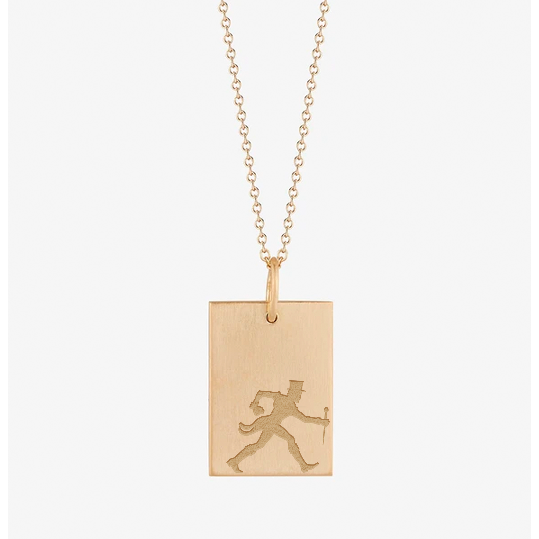 Wake Forest Walking Deacon Rectangle Pendant