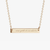 New York or Nowhere Horizontal Bar Necklace