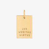 Northeastern Motto Rectangle Pendant