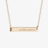 Northeastern Horizontal Bar Necklace