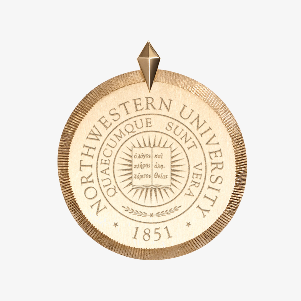 Northwestern Florentine Pendant