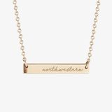 Northwestern Horizontal Bar Necklace