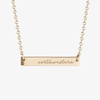 Northwestern Horizontal Bar Necklace