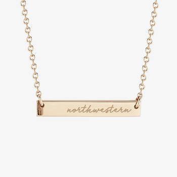 Northwestern Horizontal Bar Necklace
