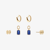Notre Dame Sapphire Logo Florentine Earring Bundle