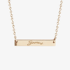 Oklahoma Vintage Sooners Horizontal Bar Necklace