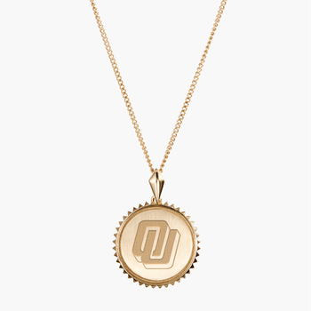 Oklahoma Vintage Logo Sunburst Pendant